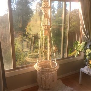 Vintage Macrame Hanging (Plants, etc) Very Large